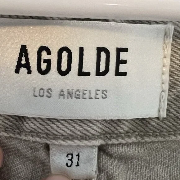 AGOLDE Anthropologie 31/12 Cooper Cargo Jeans high rise straight organic cotton - Picture 4 of 15